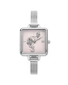 Montre Femme Mini Square argentée