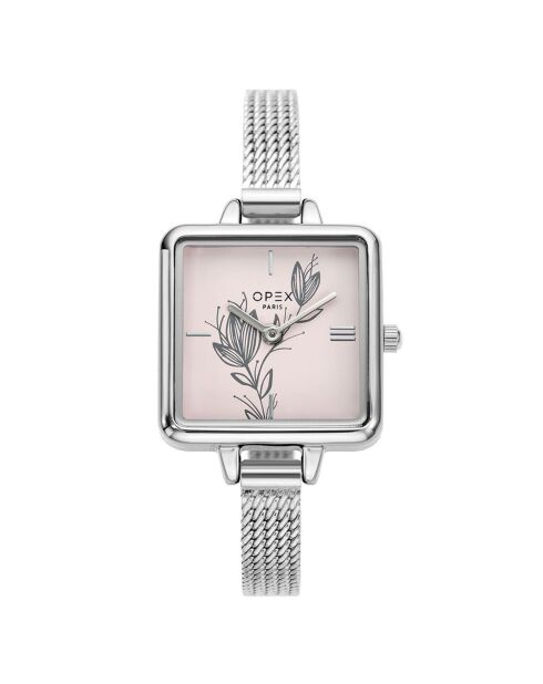 Montre Femme Mini Square argentée
