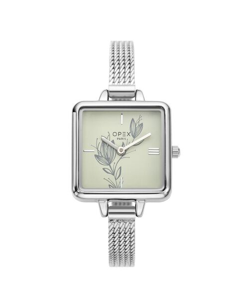 Montre Femme Mini Square argentée