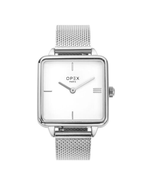Montre Femme Square argentée