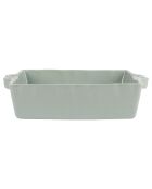 Plat à four Carré vert d'eau  - 29x25x7 cm