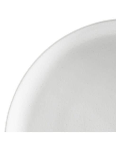 12 Assiettes plates Ingrid blanches - D.27 cm