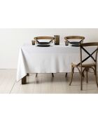 2 Serviettes de table Corino blanches - 35x35 cm