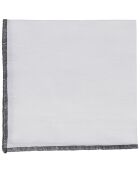 2 Serviettes de table Corino blanches - 35x35 cm