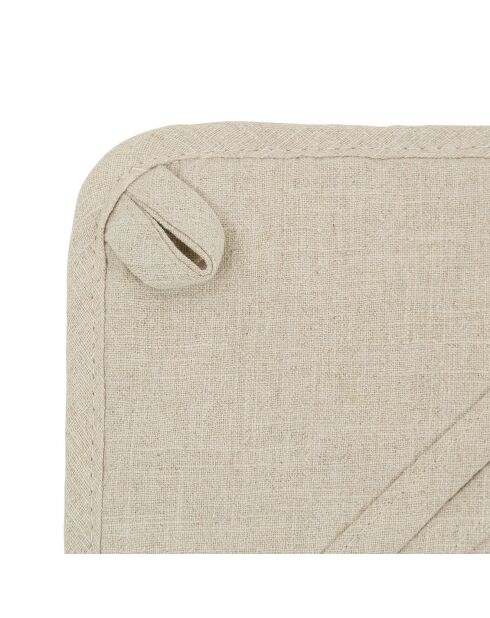 Guante y soporte para ollas Natural Cellar - Guante: 14 x 26 - | Soporte para ollas: 20 x 20 cm