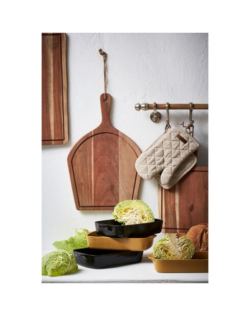 Gant & Manique Cellier naturel  - Gant : 14x26 -|Manique : 20x20 cm