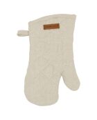 Gant & Manique Cellier naturel  - Gant : 14x26 -|Manique : 20x20 cm
