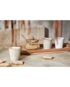 Barattolo naturale Duo con cucchiaio - D.9x7,5