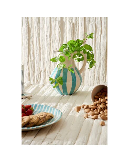 Plat Lisa turquoise  - D.33 cm