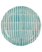Plat Lisa turquoise  - D.33 cm