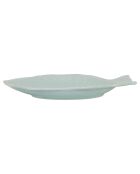 Plat Poisson vert d'eau  - 33.5x25x4.5 cm