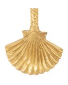 2 Couverts à salade Coquillage doré antique