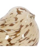 Décoration Moineau Serin beige/doré  - 14.5x8x14.5 cm