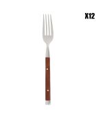 12 Fourchettes Nobu marron