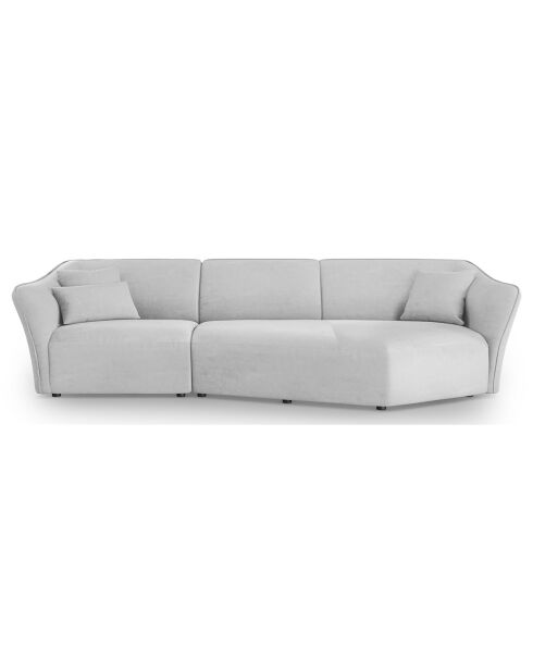 Canapé Angle Droit Modulaire Flora 5 Places gris clair - 292x138x79 cm