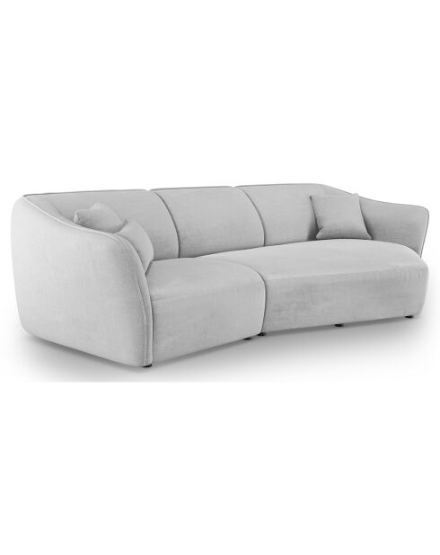 Canapé Angle Droit Modulaire Flora 5 Places gris clair - 292x138x79 cm