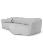 Canapé Angle Droit Modulaire Flora 5 Places gris clair - 292x138x79 cm