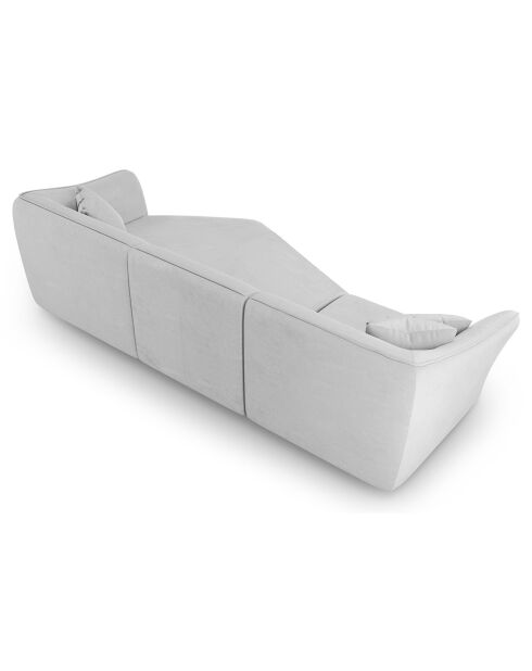Canapé Angle Droit Modulaire Flora 5 Places gris clair - 292x138x79 cm
