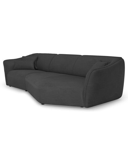 Canapé Angle Droit Modulaire Flora 5 Places graphite - 292x138x79 cm