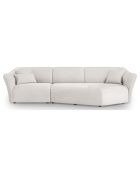 Canapé Angle Droit Modulaire Flora 5 Places ivoire - 292x138x79 cm