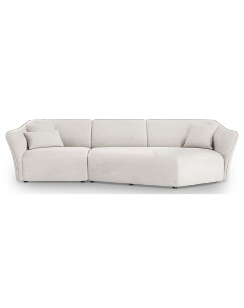 Canapé Angle Droit Modulaire Flora 5 Places ivoire - 292x138x79 cm