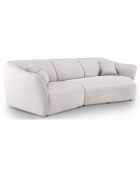 Canapé Angle Droit Modulaire Flora 5 Places ivoire - 292x138x79 cm
