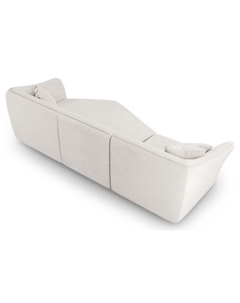 Canapé Angle Droit Modulaire Flora 5 Places ivoire - 292x138x79 cm