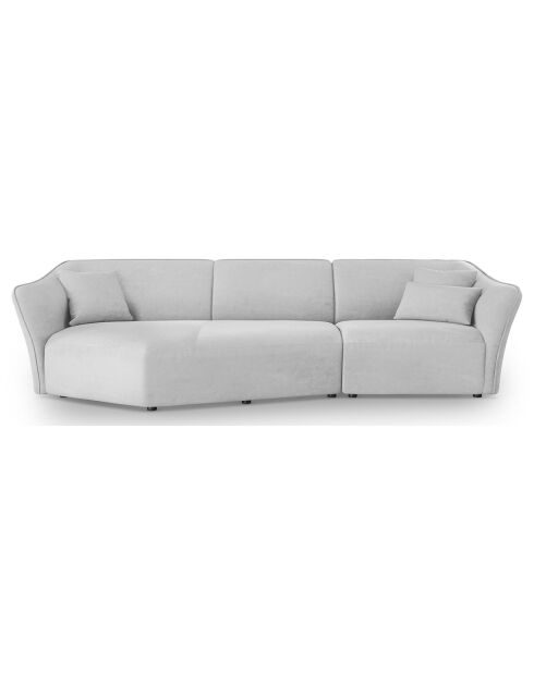 Canapé Angle Gauche Modulaire Flora 5 Places gris clair - 292x138x79 cm