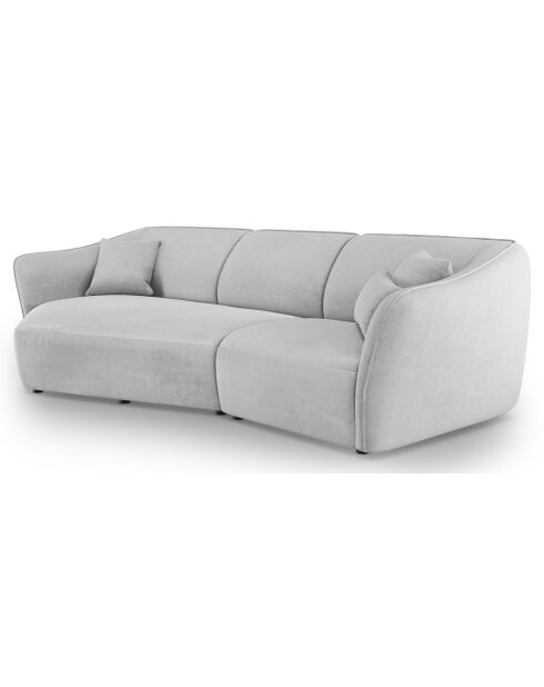 Canapé Angle Gauche Modulaire Flora 5 Places gris clair - 292x138x79 cm