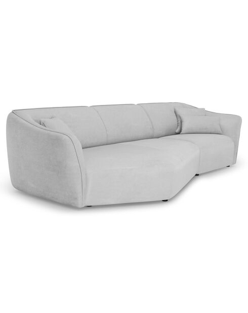 Canapé Angle Gauche Modulaire Flora 5 Places gris clair - 292x138x79 cm