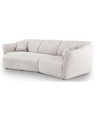 Canapé Angle Gauche Modulaire Flora 5 Places ivoire - 292x138x79 cm
