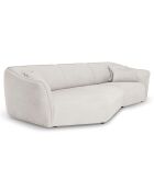 Canapé Angle Gauche Modulaire Flora 5 Places ivoire - 292x138x79 cm