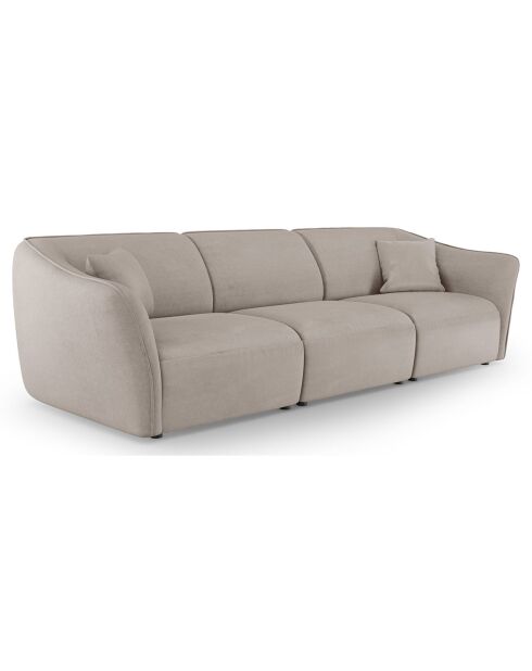Canapé Modulaire Flora 5 Places beige foncé - 292x102x79 cm