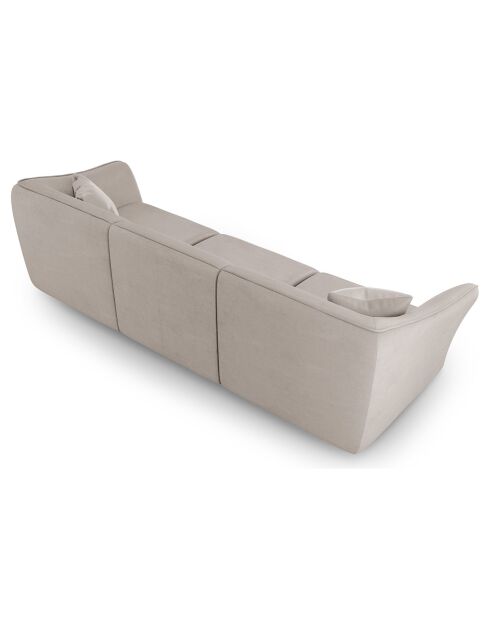 Canapé Modulaire Flora 5 Places beige foncé - 292x102x79 cm