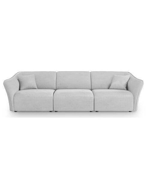 Canapé Modulaire Flora 5 Places gris clair - 292x102x79 cm