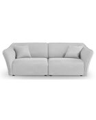 Canapé Modulaire Flora 3 Places gris clair - 206x102x79 cm