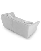Canapé Modulaire Flora 3 Places gris clair - 206x102x79 cm