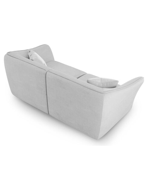 Canapé Modulaire Flora 3 Places gris clair - 206x102x79 cm