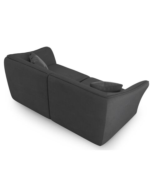 Canapé Modulaire Flora 3 Places graphite - 206x102x79 cm