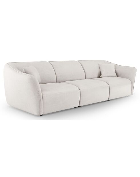 Canapé Modulaire Flora 5 Places ivoire - 292x102x79 cm