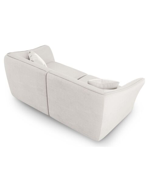 Canapé Modulaire Flora 3 Places ivoire - 206x102x79 cm