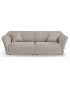 Canapé Modulaire Flora 3 Places beige foncé - 206x102x79 cm
