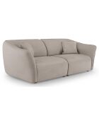 Canapé Modulaire Flora 3 Places beige foncé - 206x102x79 cm