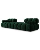 Canapé Modulaire Velours Tropea 3 Places vert bouteille - 188x188x63 cm
