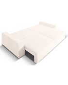 Canapé Convertible Avec Coffre Sophia 3 Places ivoire - 235x100x87 cm