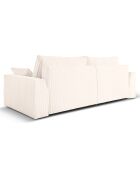 Canapé Convertible Avec Coffre Sophia 3 Places ivoire - 235x100x87 cm