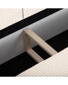 Canapé Convertible Avec Coffre Sophia 3 Places ivoire - 235x100x87 cm