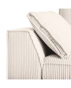 Canapé Convertible Avec Coffre Sophia 3 Places ivoire - 235x100x87 cm