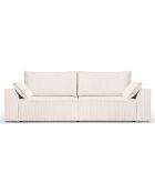 Canapé Convertible Avec Coffre Sophia 3 Places beige - 235x100x87 cm