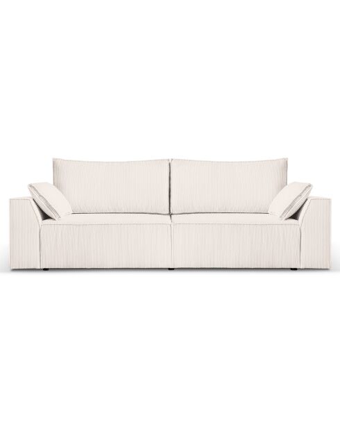 Canapé Convertible Avec Coffre Sophia 3 Places beige - 235x100x87 cm